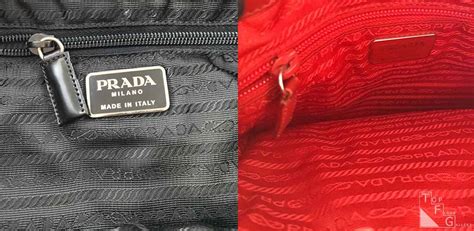 the real real prada cuir|authentic prada lining.